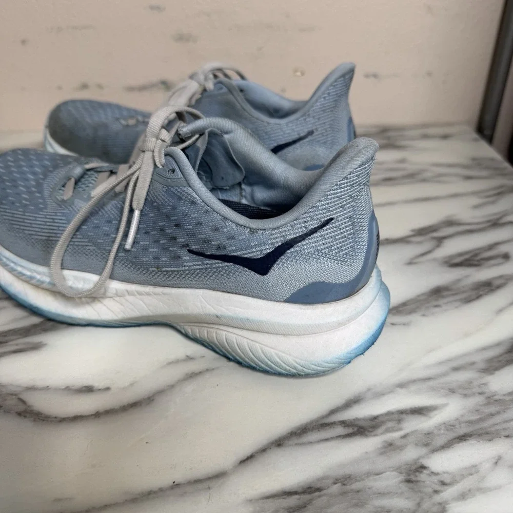 Hoka One One Mach 6 Womens Size 6.5 Blue Athletic Running Shoes Sneakers Comfort